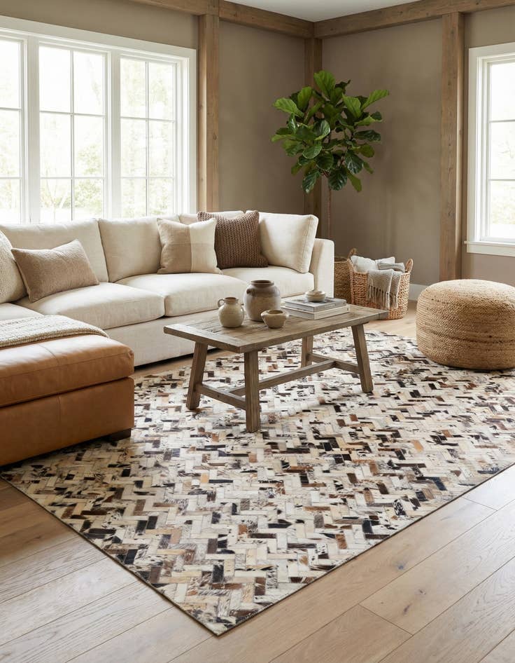 Detail image of  5' x 8' Cowhide Rug