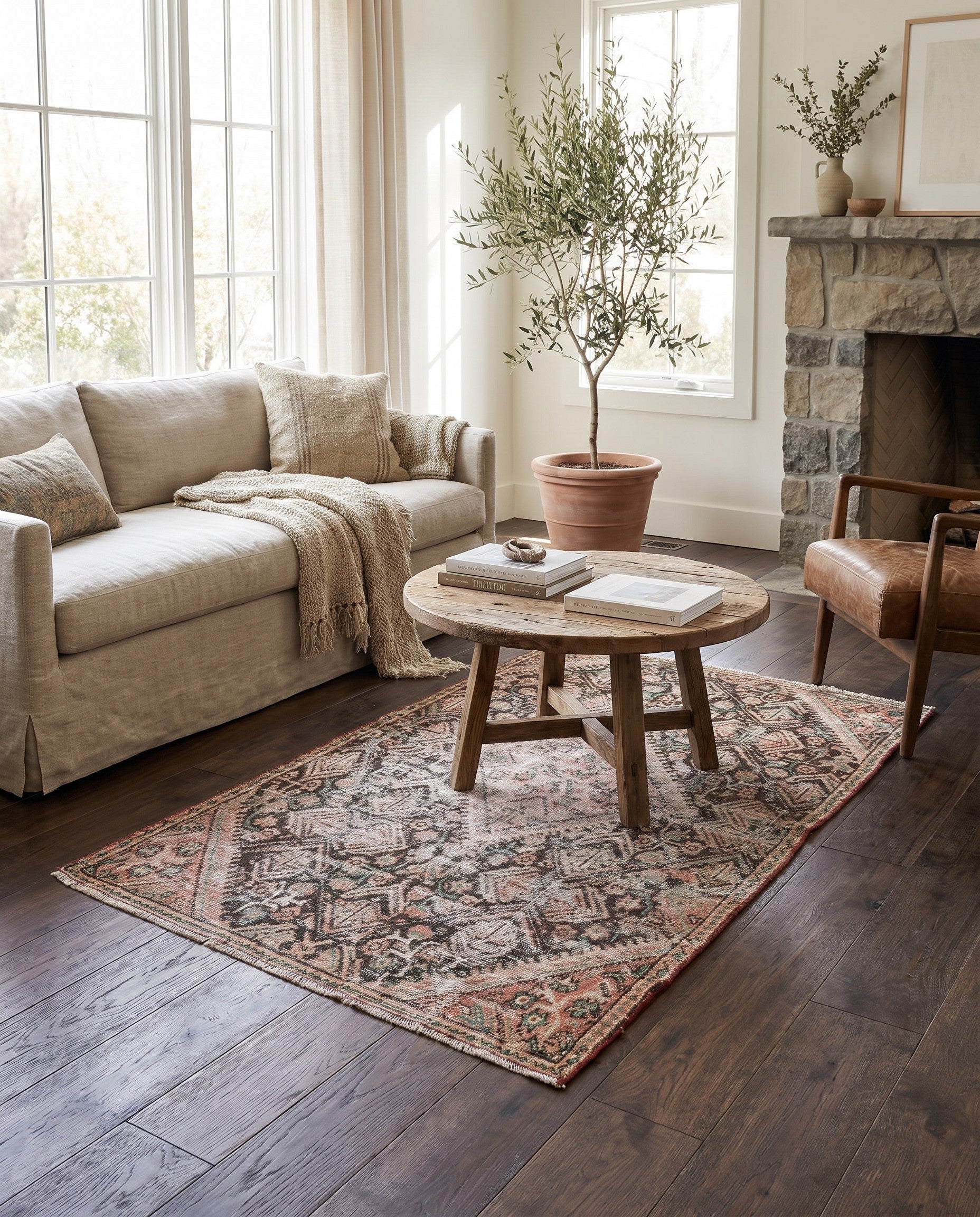 3' 3 x 5' 8 Hand Knotted Ultra Vintage Persian Wool Rug