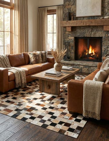 5' x 8' Cowhide Rug