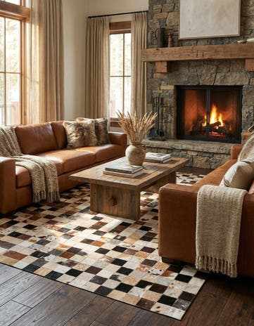 5' x 8' Cowhide Rug