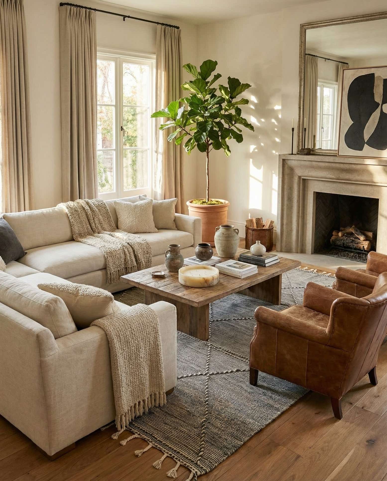 6' 4 x 10' Hand Knotted Moroccan Wool Rug