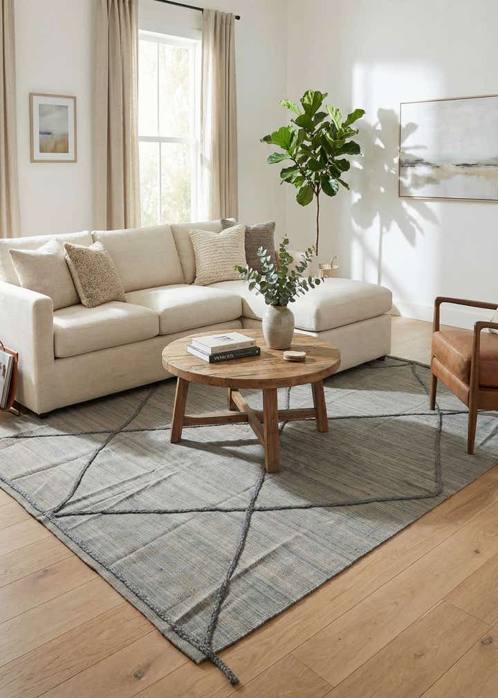 7' 4 x 9' 9 Hand Knotted Moroccan Wool Rug