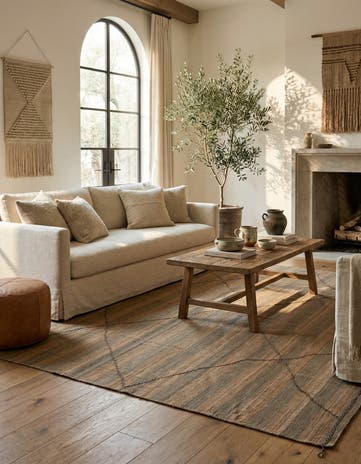 12' 6 x 12' 8 Hand Knotted Moroccan Wool Square Rug