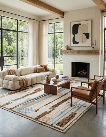 9' 11 x 13' 7 Hand Knotted Beni Marok Rug