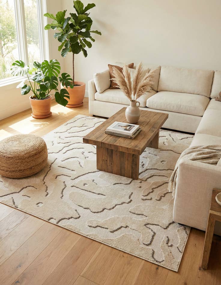 Detail image of  7' 10 x 7' 10  Washable Sabrina Soto Indoor / Outdoor Square Rug