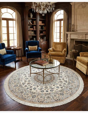 6' 6 x 6' 7 Nain Round Rug