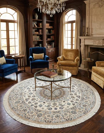 6' 6 x 6' 7 Nain Round Rug