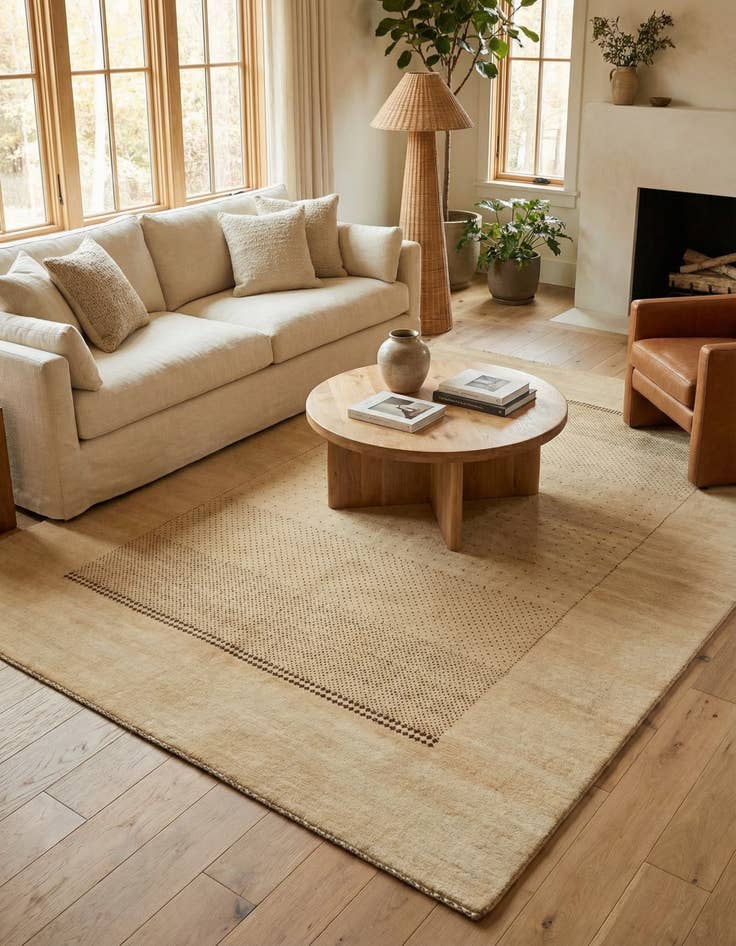 Detail image of 5' 8 x 7' 10  Hand Knotted Gabbeh Wool Rug