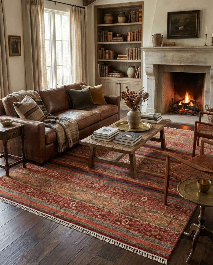 6' x 8' 1 Hand Knotted Ariana Ziegler Rug