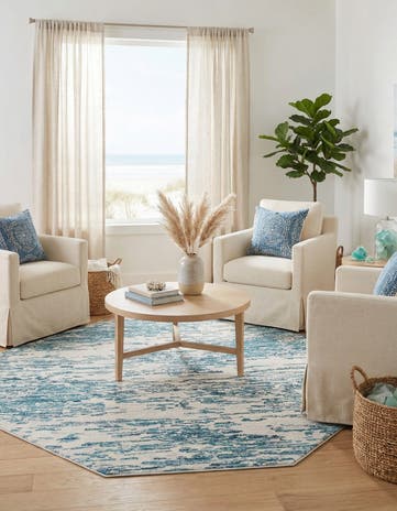 7' x 7' Oasis Octagon Rug
