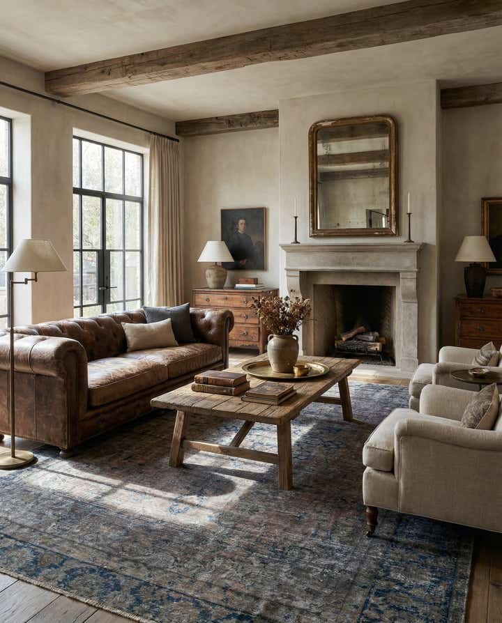 8' x 11' Hand Knotted Ultra Vintage Persian Wool Rug