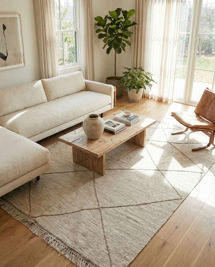 5' 2 x 8' Hand Woven Kilim Modern Wool Rug