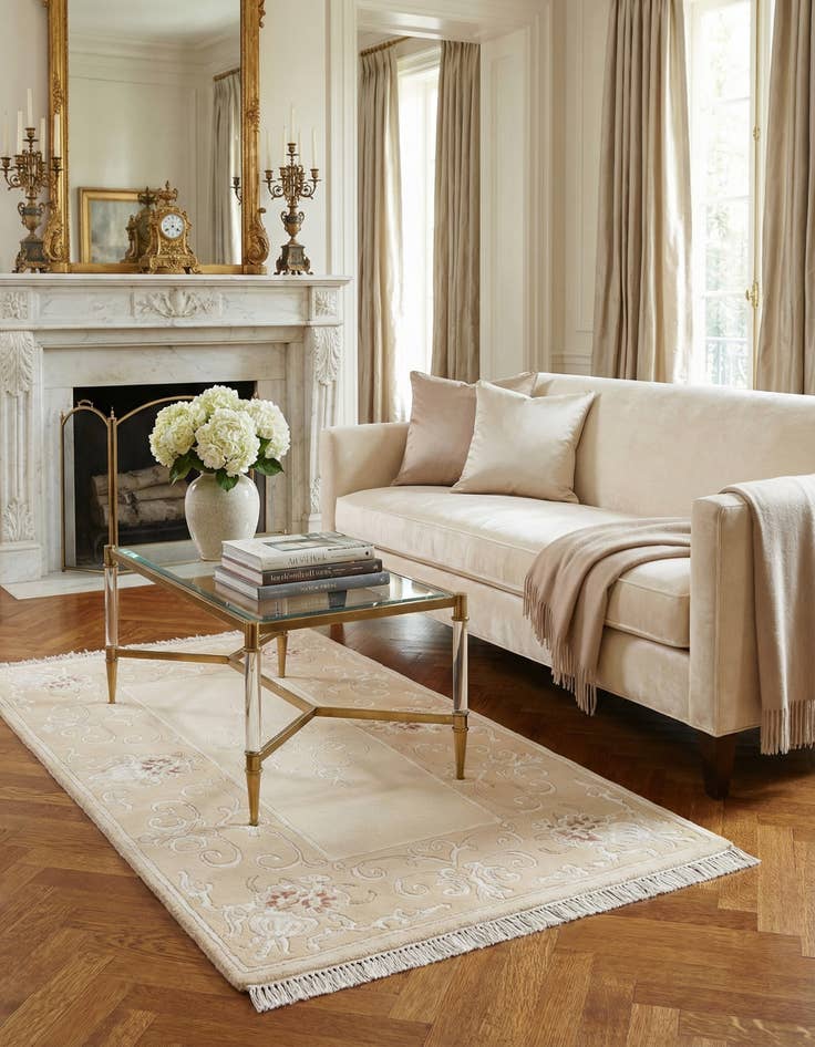 Detail image of 2' 7 x 4' 9  Hand Knotted Darya Rug