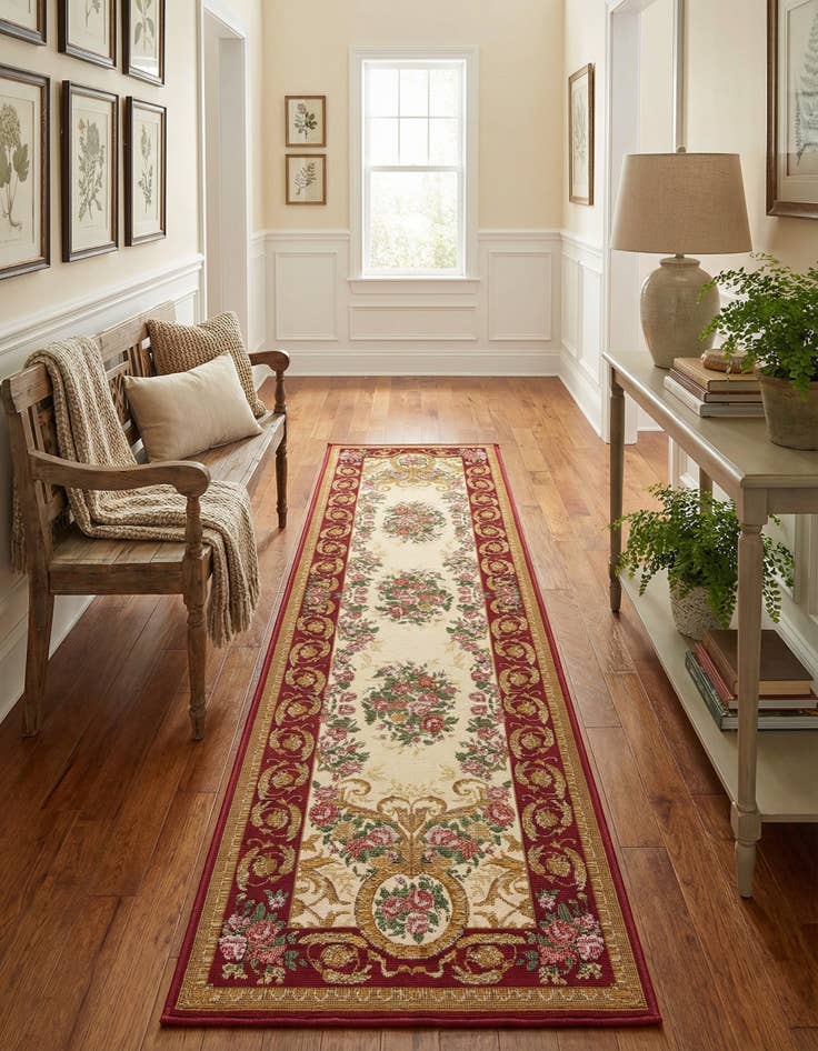 Detail image of 2' x 8' Easy-Clean Traditional Indoor / Outdoor Runner Rug