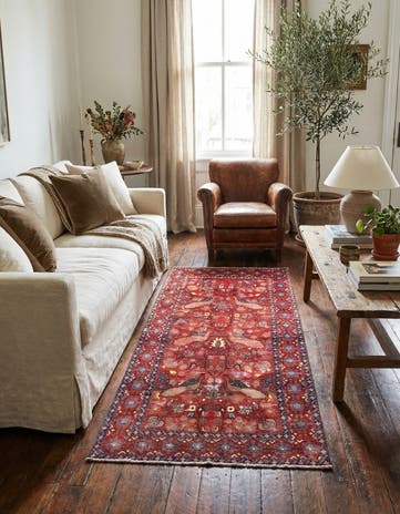 3' 6 x 6' 5 Hand Knotted Ultra Vintage Persian Wool Rug