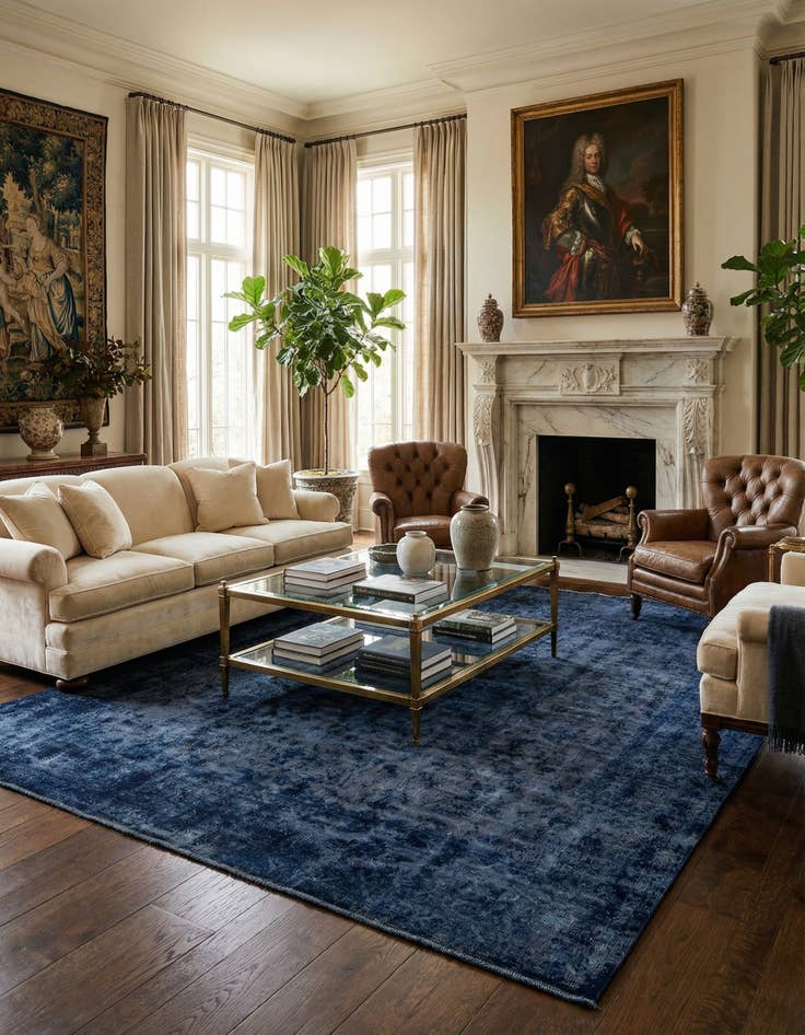 Detail image of 9' 8 x 12' 8 Vintage Royal Wool Rug