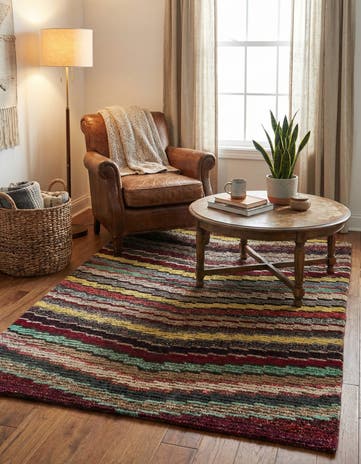 3' 10 x 5' 10 Hand Knotted Moroccan Wool Rug