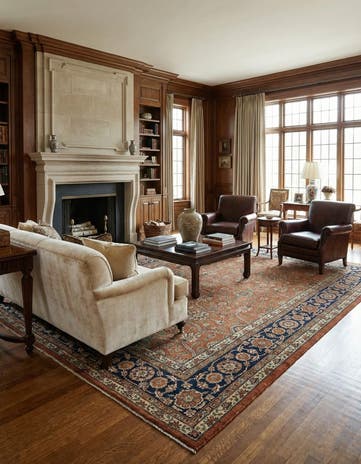 9' 3 x 11' 6 Ziegler Wool Rug