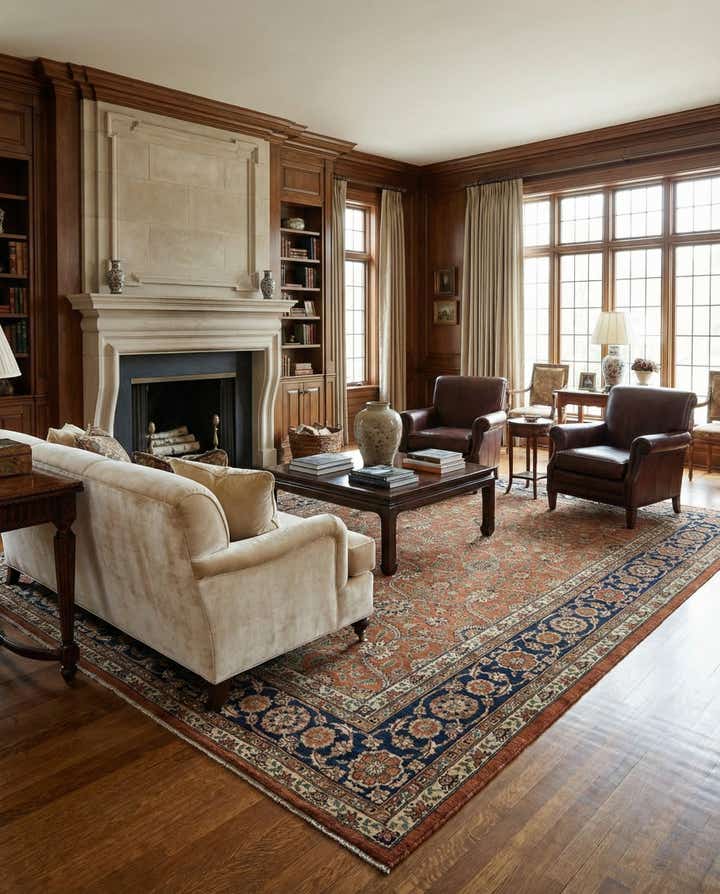 9' 3 x 11' 6 Ziegler Wool Rug