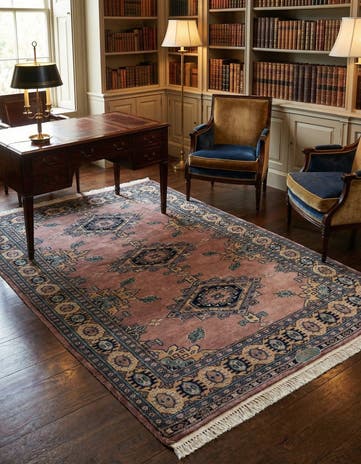 4' 5 x 6' 10 Hand Knotted Bokhara Oriental Rug