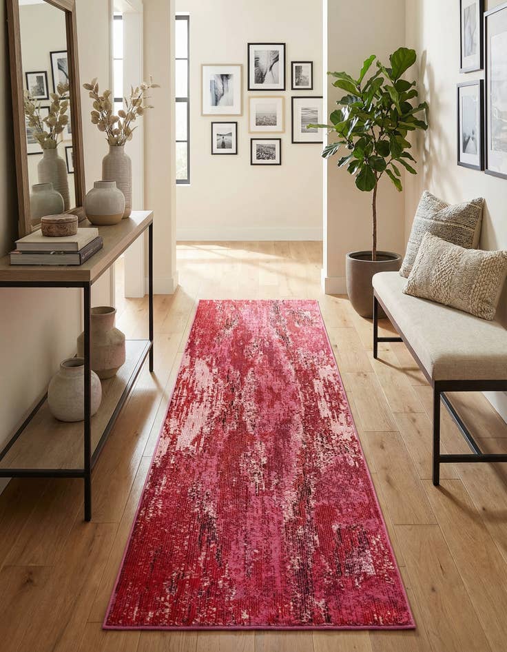 Detail image of 2' 7 x 10'  Washable Barcelona Runner Rug