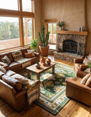 10' x 10' Easy-Clean Baja Indoor / Outdoor Square Rug