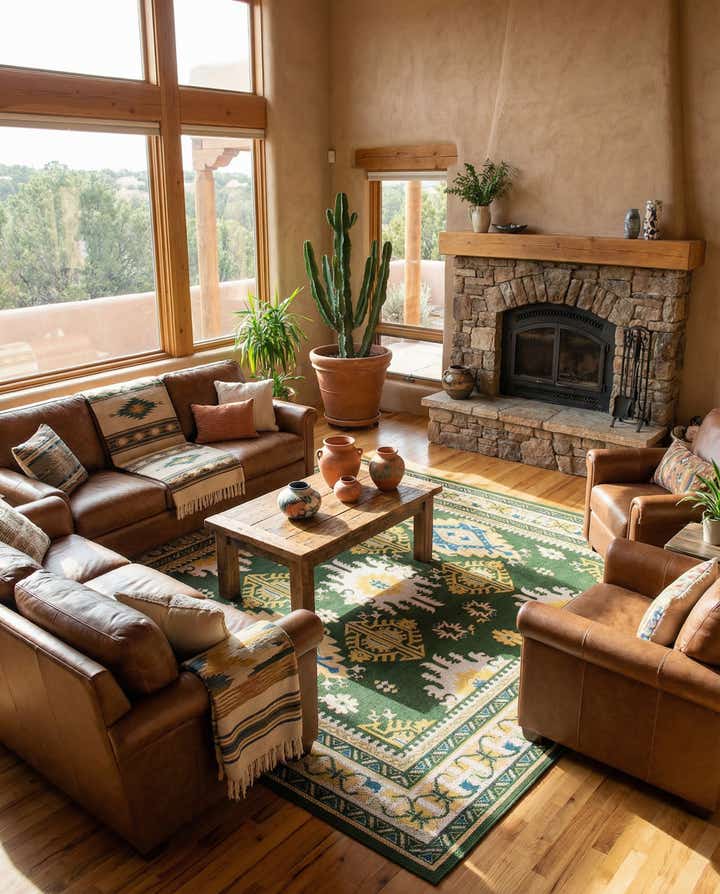10' x 10' Easy-Clean Baja Indoor / Outdoor Square Rug