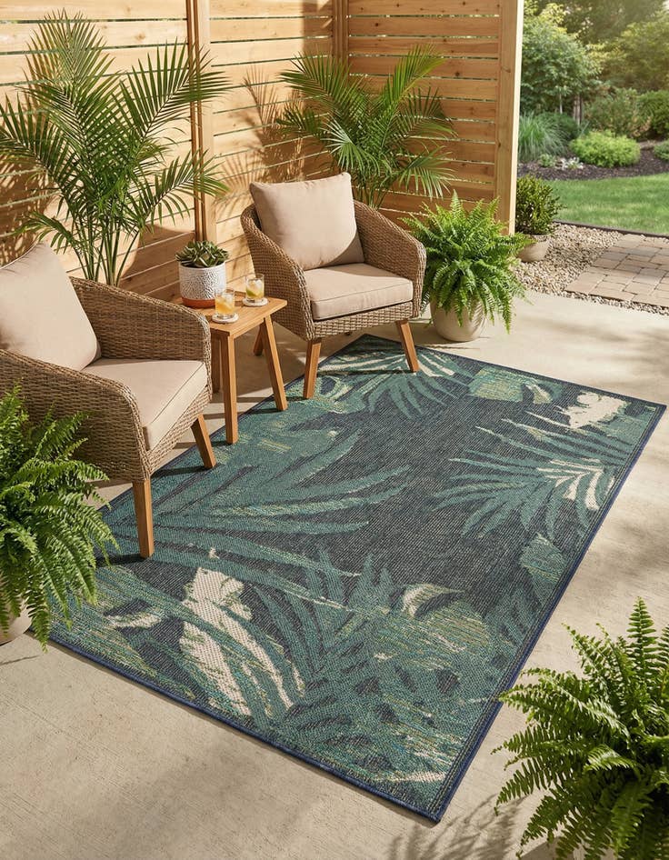 Detail image of 4' x 6' Easy-Clean Baja Indoor / Outdoor Rug