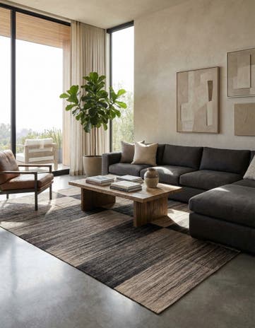 8' 2 x 9' 6 Hand Woven Kilim Modern Wool Rug