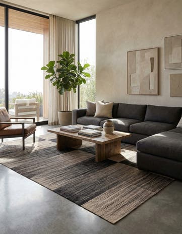 8' 2 x 9' 6 Hand Woven Kilim Modern Wool Rug