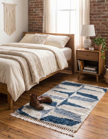 Blue Lagom Shag Rug