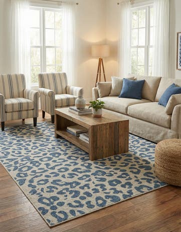 7' 10 x 10' Easy-Clean Safari Indoor / Outdoor Rug
