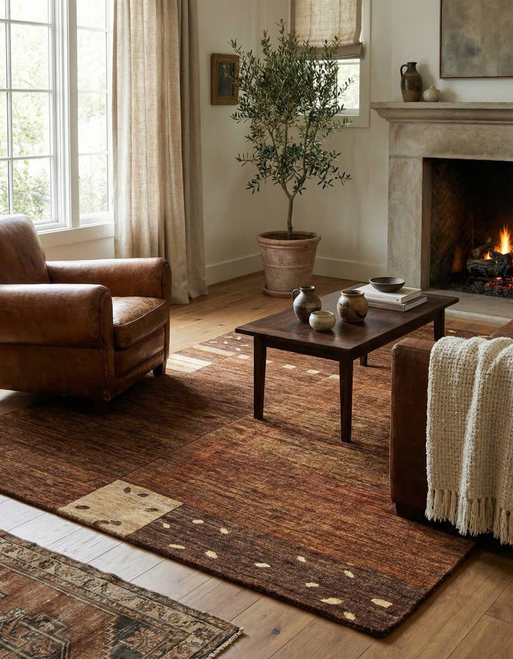 Detail image of 5' 2 x 6' 3 Juma Wool Rug