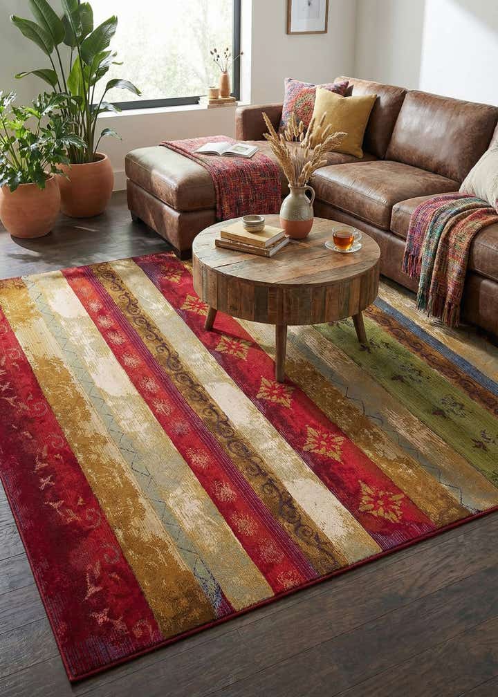 8' x 11' 4 Easy-Clean Modern Indoor / Outdoor Rug