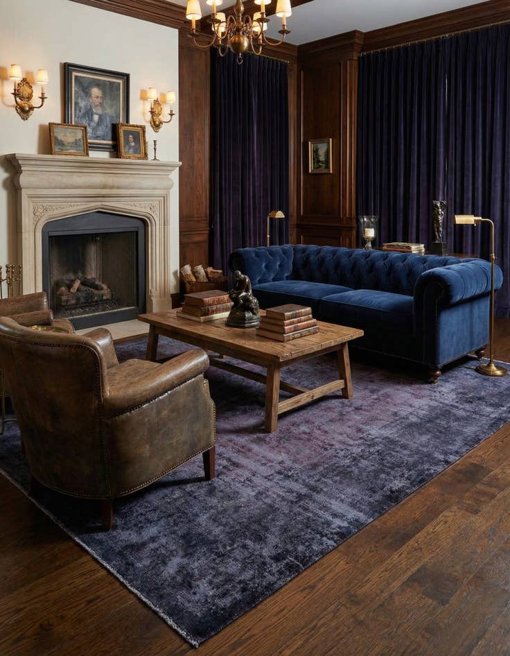 Detail image of 9' 10 x 12' 10 Vintage Royal Wool Rug