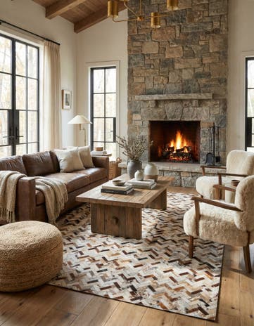 5' x 8' Cowhide Rug
