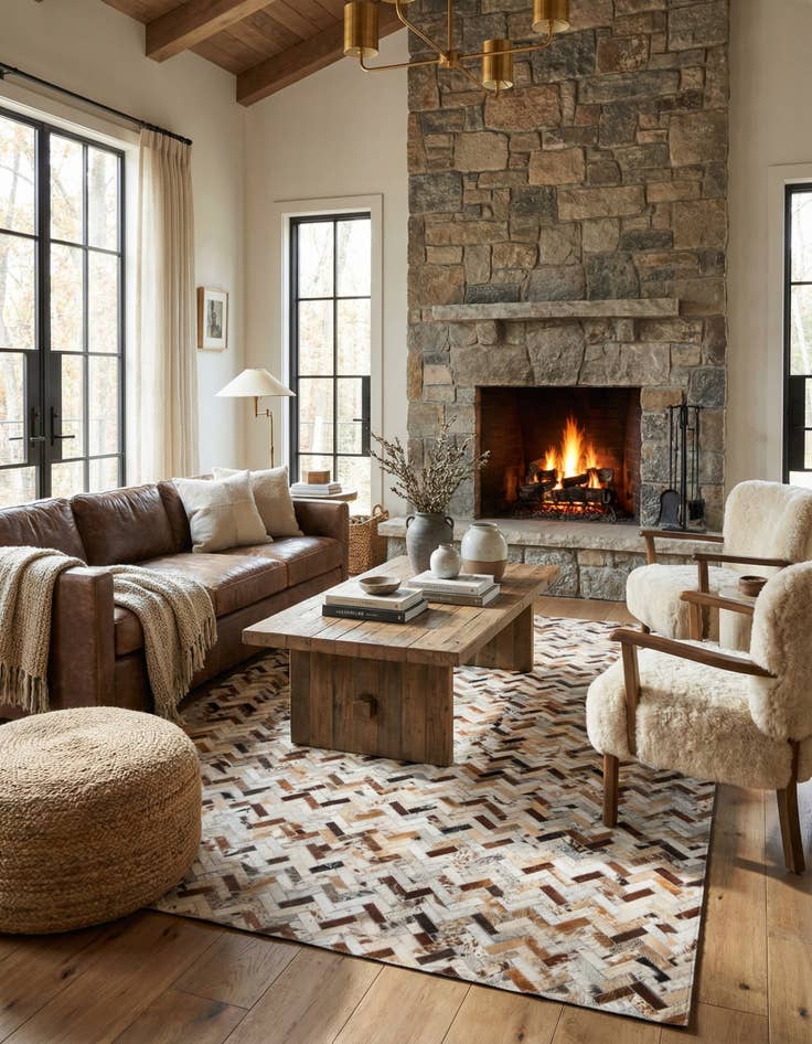 Detail image of  5' x 8' Cowhide Rug