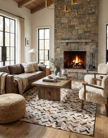 5' x 8' Cowhide Rug