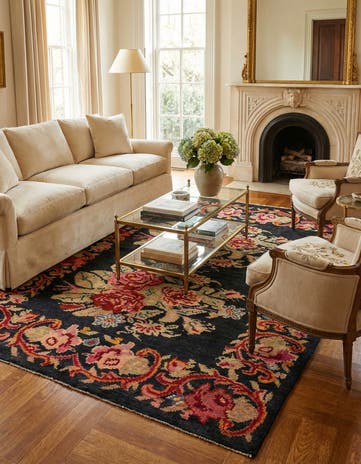 8' x 10' 3 Hand Knotted Darya Rug