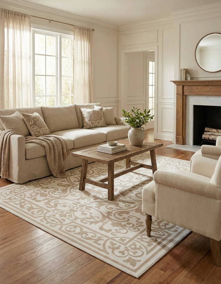 Detail image of 7' 10 x 11' 6 Hermitage Rug