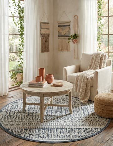 Jill Zarin 5' 3 x 5' 3 Uptown Cloisters Round Rug