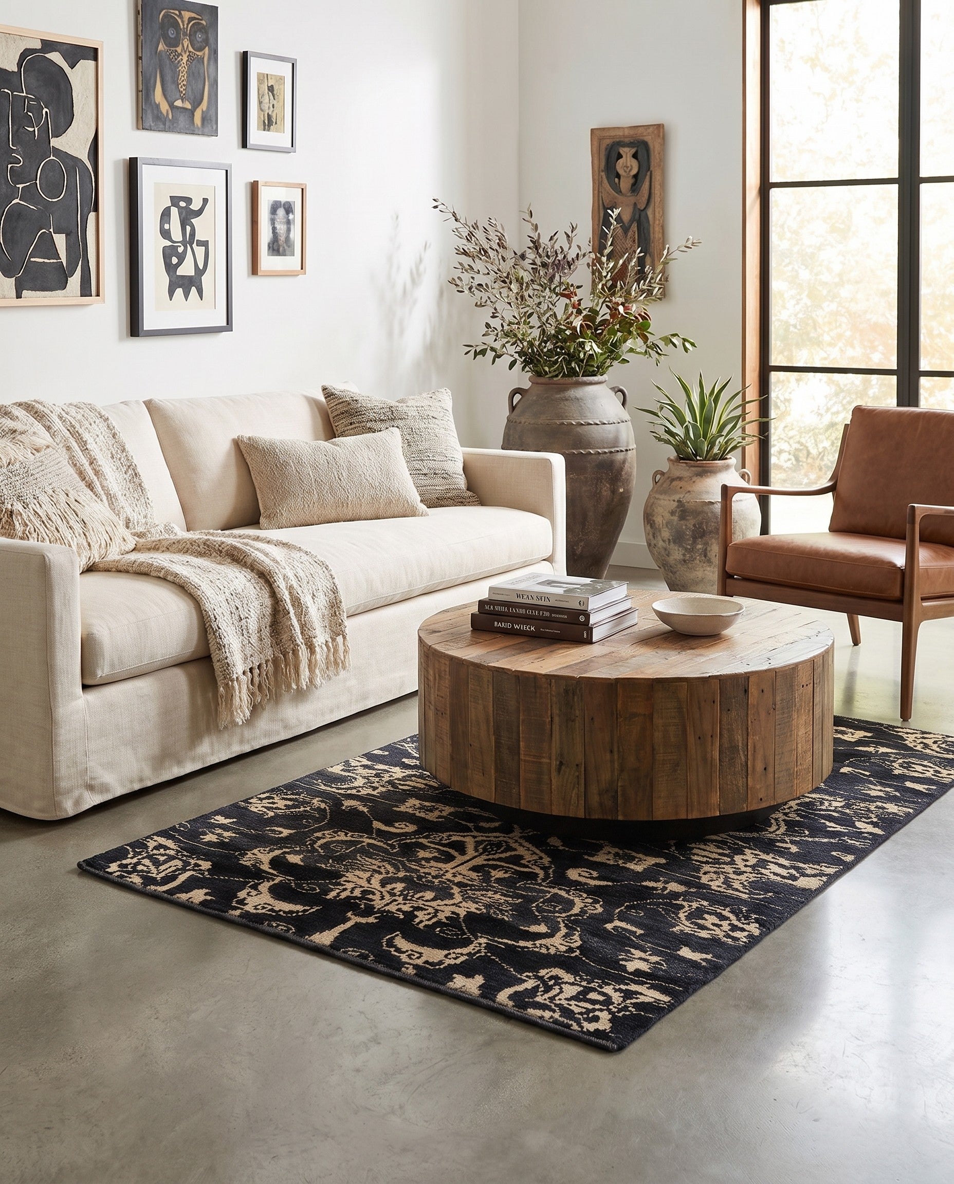 3' 10 x 6' 1 Hand Knotted Moroccan Wool Rug