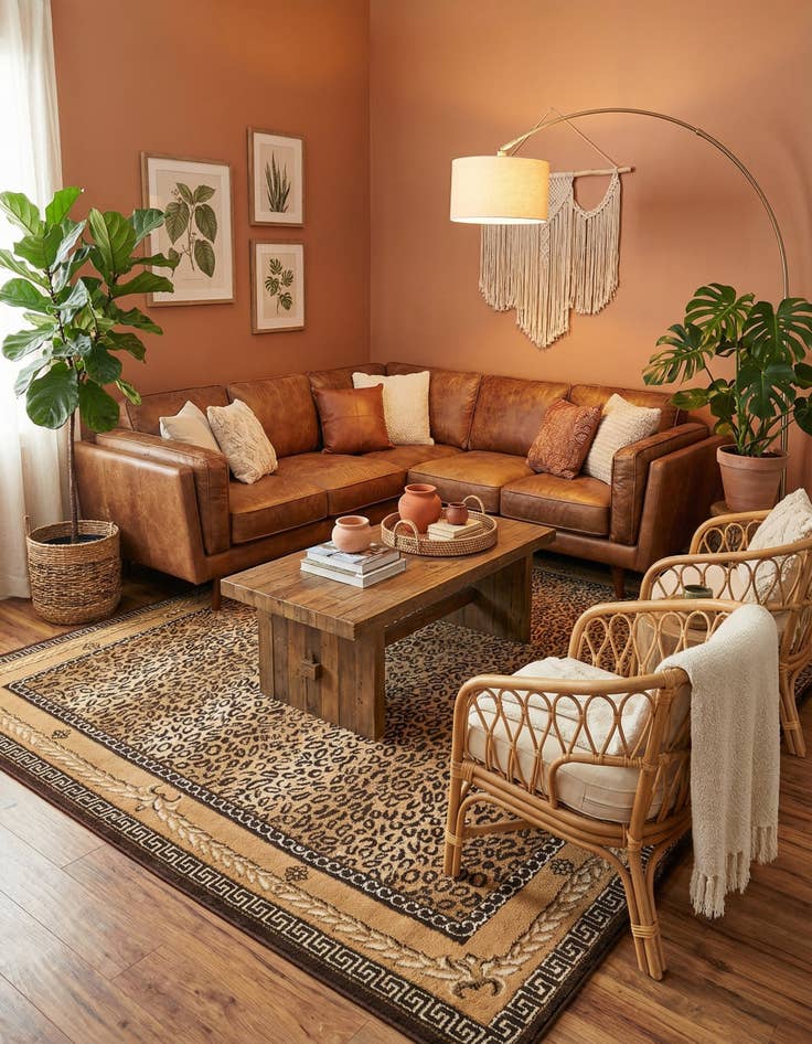 Detail image of 7' 10 x 7' 10 Safari Square Rug