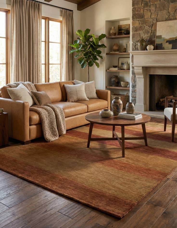 Detail image of 4' 11 x 8' 6 Juma Wool Rug