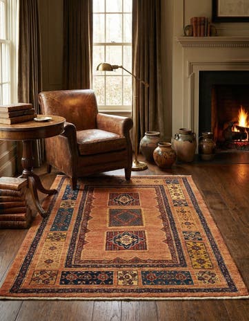 3' 7 x 5' 8 Kashkuli Wool Rug