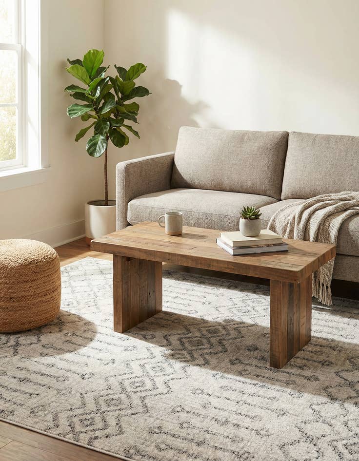 Detail image of  4' x 6' Eco Trellis Rug