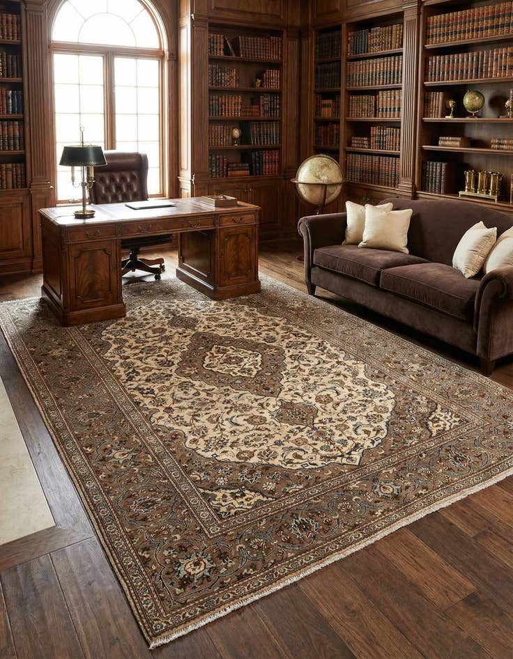 Detail image of 6' 7 x 10' 1 Tabriz Wool Rug