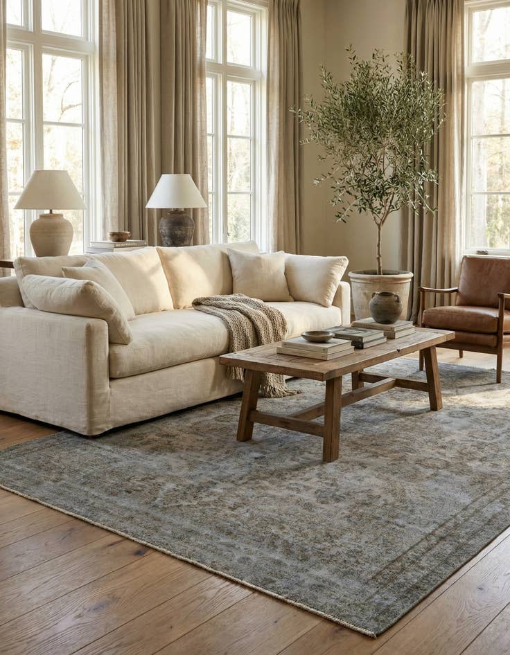 Detail image of 7' 3 x 10' 8  Hand Knotted Ultra Vintage Persian Wool Rug