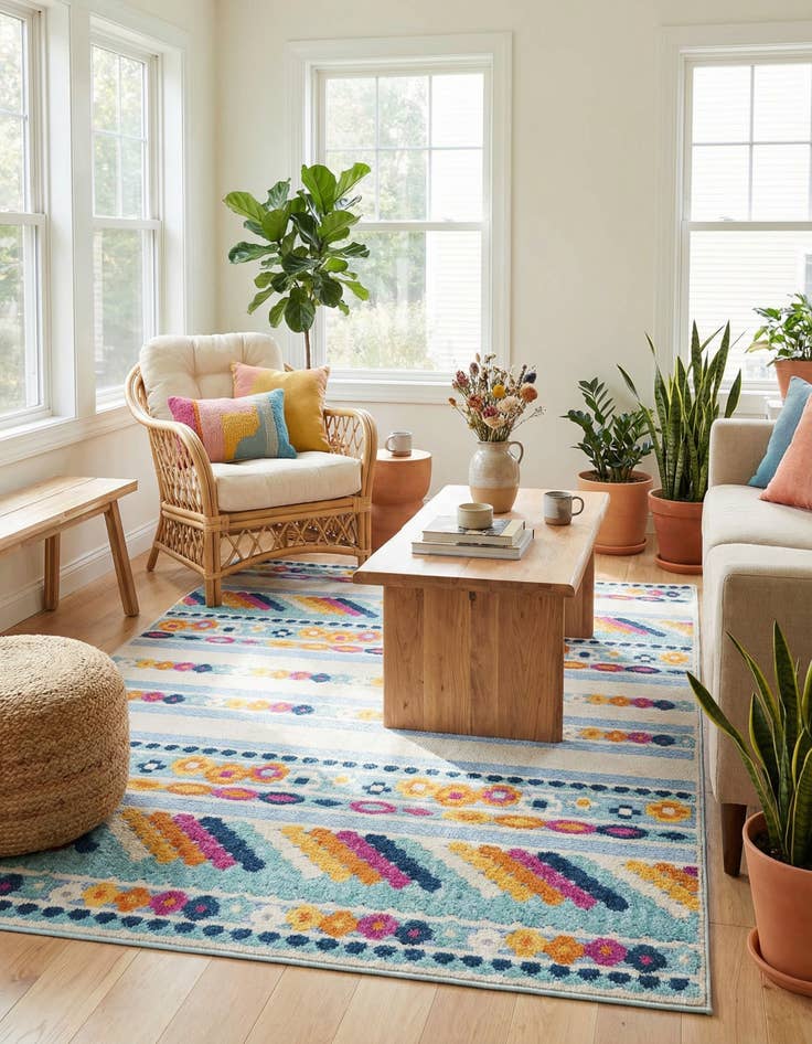 Detail image of 6' x 9'  Washable Aruba Indoor / Outdoor Rug