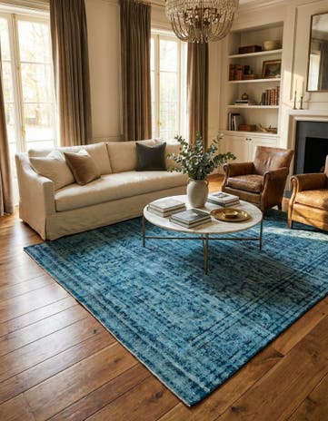 9' 5 x 13' 4 Hand Knotted Ultra Vintage Persian Wool Rug